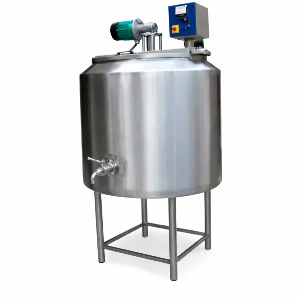 Batch Pasteurization Tank Made Of Stainless Steel Installed In Dairy Plant