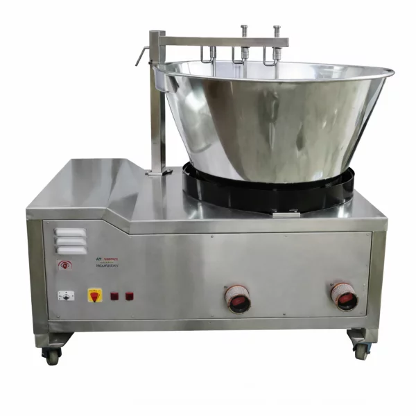 Khoya Making Machine Showing Stainless Steel Tank And Mixing Mechanism