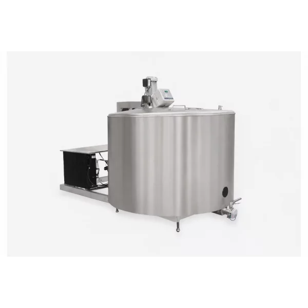 Milk Cooler Stainless Steel Unit Installed In Dairy Plant