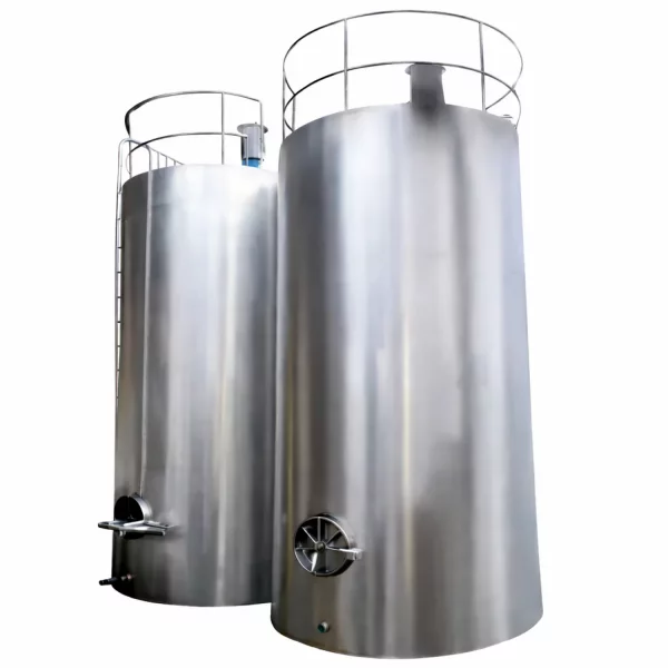Stainless Steel Horizontal Milk Storage Tank Used In Dairy Processing Plant