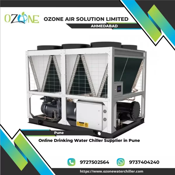 Online Drinking Water Chiller Unit Installed For Industrial Cooling