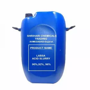 Container Of Labsa Acid Slurry Showing Liquid Texture