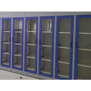 Fume Hood Base Cabinet Installed In Laboratory Setting