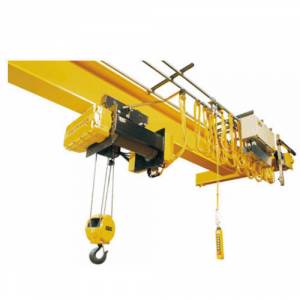 Large Blue Goliath Crane Operating At An Industrial Site