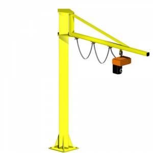 Industrial Jib Crane Installed In An Industrial Workshop