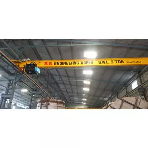 Under Slung EOT Crane Installed In An Industrial Factory Warehouse