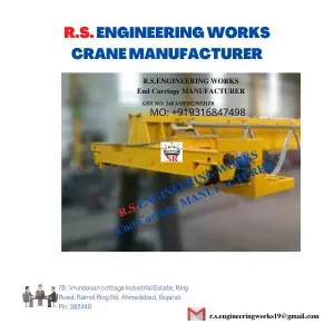 Single Girder End Carriage Type L Block Installed On Crane Rail