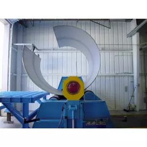 Semi Automatic Plate Bending Machine Showing Hydraulic Rollers And Control Panel