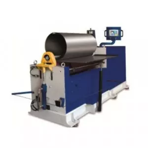 Industrial Sheet Forming Equipment Operating In A Factory Setting