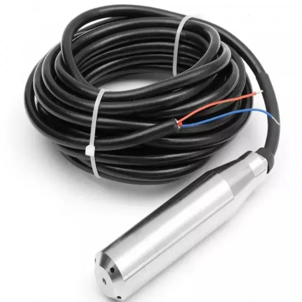 Level Transmitter Device Installed On An Industrial Tank Showing Connection Points