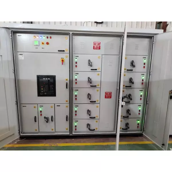 Solar Low Voltage Panel Installed Outdoors Showing Electrical Components