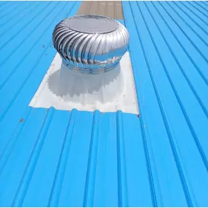 FRP Air Ventilator Installed On Industrial Rooftop