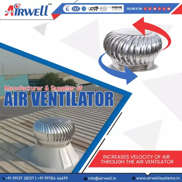 Industrial Turbine Ventilators Manufacturer, Supplier And Dealer In Kandla, Kutch