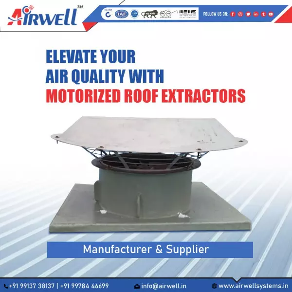 Motorized Roof Extractor Fan Manufacturer, Supplier And Dealer In Kutch, Gujarat