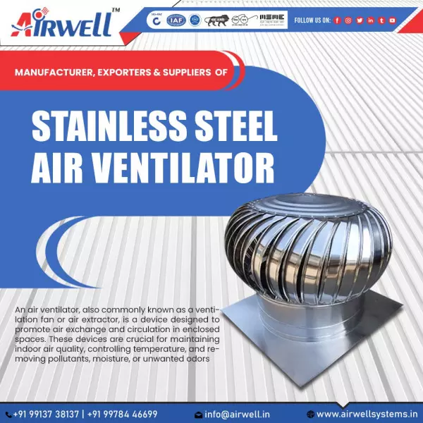 Roof Air Ventilator Manufacturer, Supplier And Dealer In Odisha