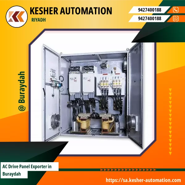 AC Drive Panel Installed In Industrial Control Room