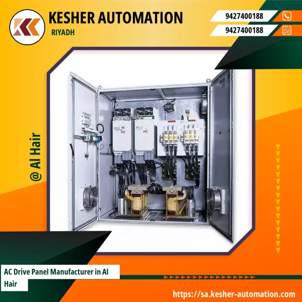 AC Drive Panel Installed In Industrial Setting Showing Control Buttons And Wiring