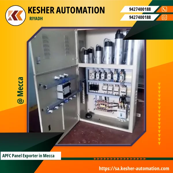 Automatic Power Factor Correction Panel Installed At Industrial Site