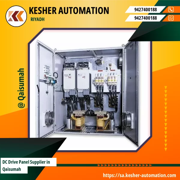 DC Drive Panel Installed Inside Industrial Electrical Control Cabinet