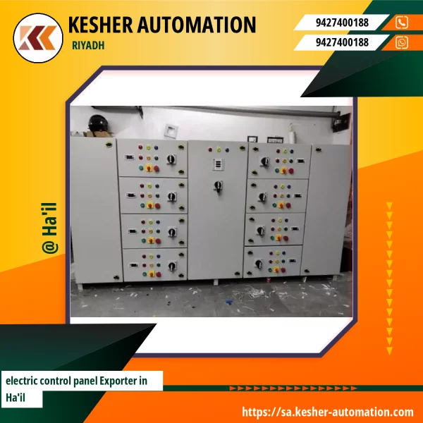Electric Control Panel Showing Circuit Breakers And Wiring Inside An Industrial Enclosure