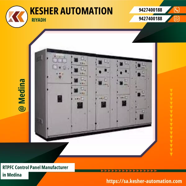 RTPFC Control Panel Showing Front View Of Electrical Components And Digital Display