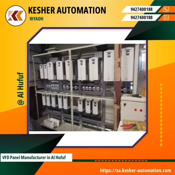 VFD Panel Installed At An Industrial Site Showing Control Interface And Wiring