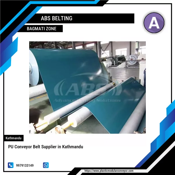 PU Conveyor Belt Rolled Up Showing Smooth Surface And Sturdy Build