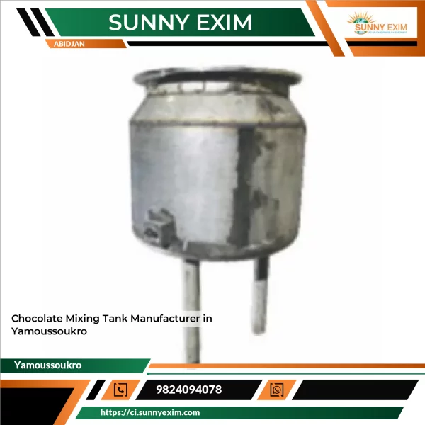 Chocolate Mixing Tank With Stainless Steel Body And Agitator Inside