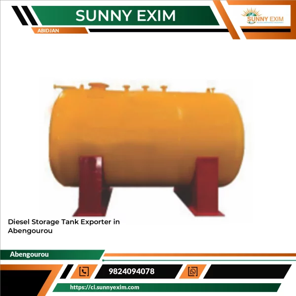 Large Diesel Storage Tank Made Of Steel Placed Outdoors Ready For Shipment