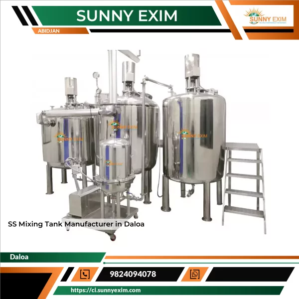 Stainless Steel Mixing Tank Used For Industrial Chemical Or Food Processing