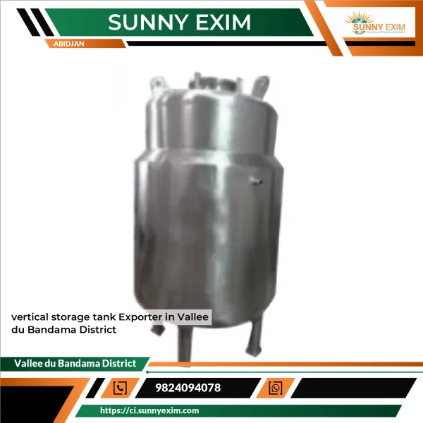 Vertical Storage Tank Made Of Stainless Steel For Industrial Liquid Storage