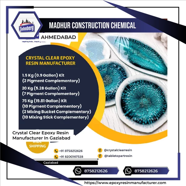 Crystal Clear Epoxy Resin Manufacturer In Gaziabad