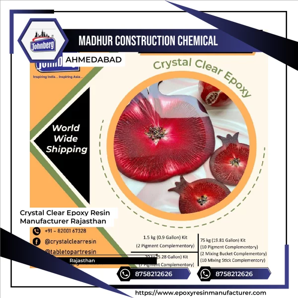 Crystal Clear Epoxy Resin Manufacturer Rajasthan