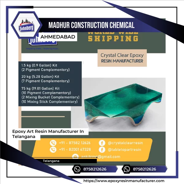 Epoxy Art Resin Manufacturer In Telangana