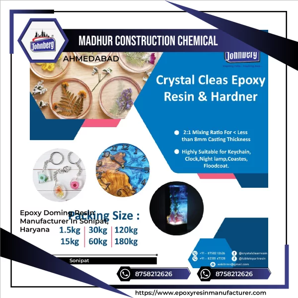 Epoxy Doming Resin Manufacturer In Sonipat, Haryana