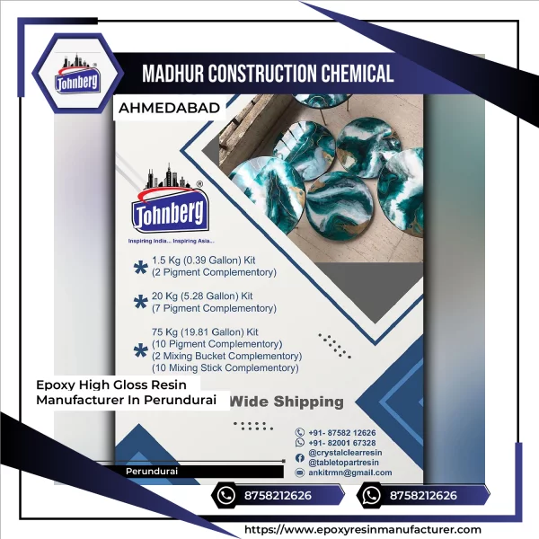 Epoxy High Gloss Resin Manufacturer In Perundurai