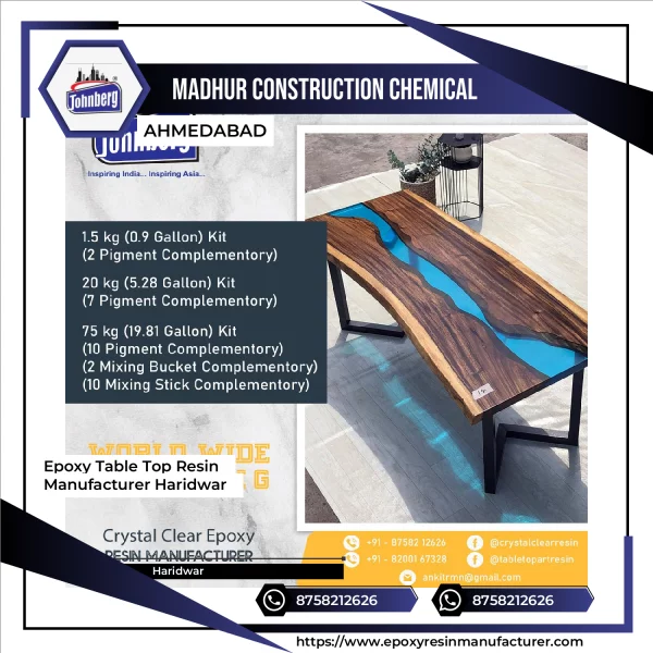 Epoxy Table Top Resin Manufacturer Haridwar