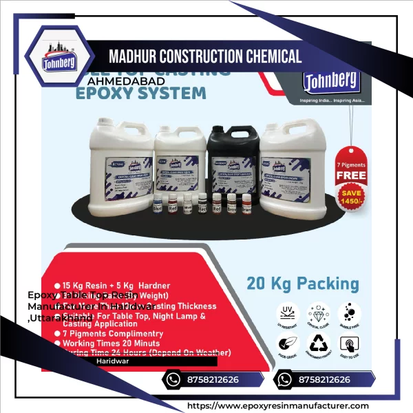 Epoxy Table Top Resin Manufacturer In Haridwar ,Uttarakhand