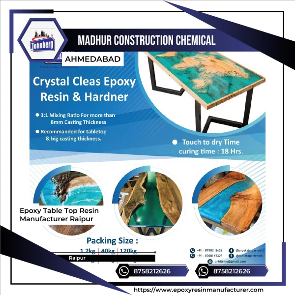 Epoxy Table Top Resin Manufacturer Raipur
