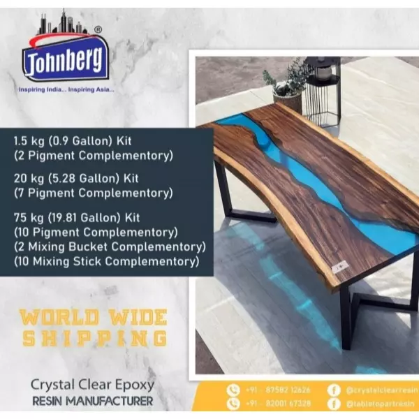 Epoxy Table Top Resin Manufacturers In Indore
