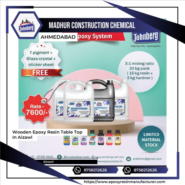 Wooden Epoxy Resin Table Top In Aizawl