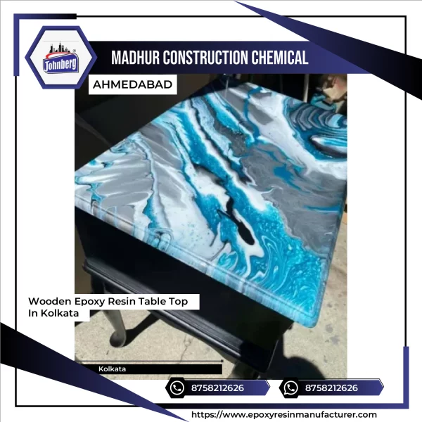Wooden Epoxy Resin Table Top In Kolkata