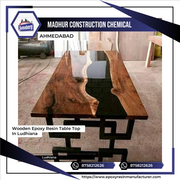 Wooden Epoxy Resin Table Top In Ludhiana