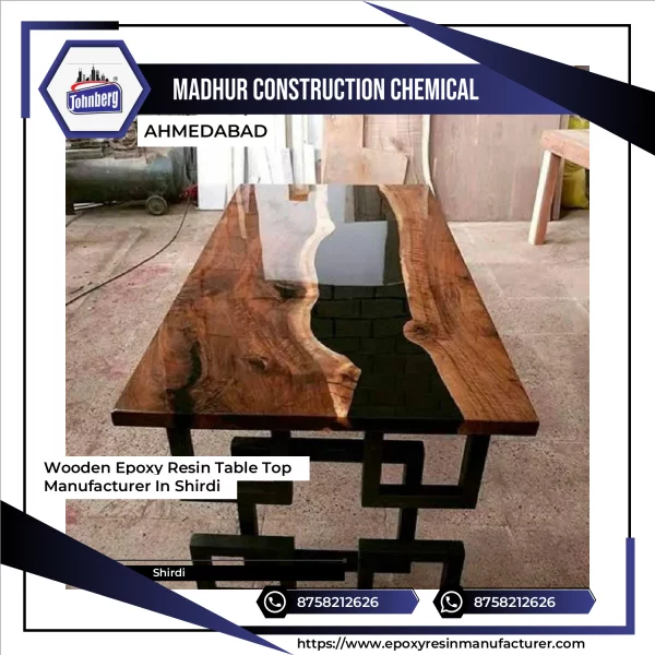 Wooden Epoxy Resin Table Top Manufacturer In Shirdi