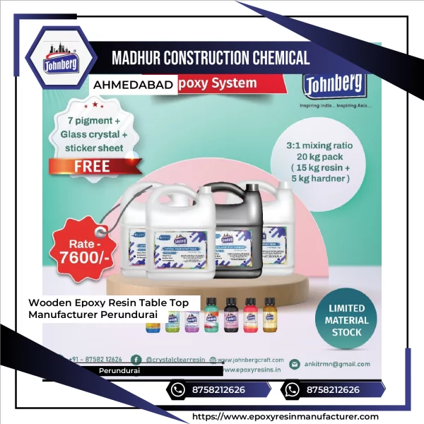 Wooden Epoxy Resin Table Top Manufacturer Perundurai