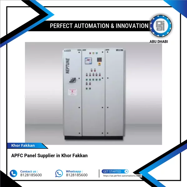 APFC Panel Installed At An Industrial Site Showing Control Display And Wiring