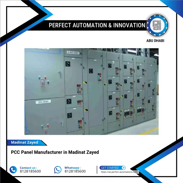 PCC Panel Installed In Industrial Setting Showing Control Switches And Circuit Breakers
