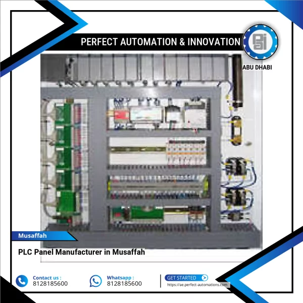 Custom-built PLC Panel Showing Electrical Wiring And Components