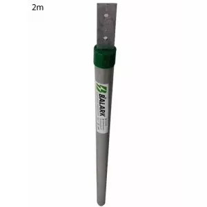 Close-up Of Copper Earthing Electrode Placed In Soil Showing Corrosion Resistance Features