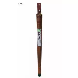 Pure Copper Earthing Rod Installed In Sandy Soil